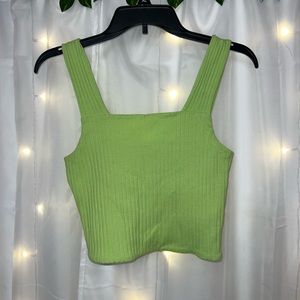 American eagle neon green tank